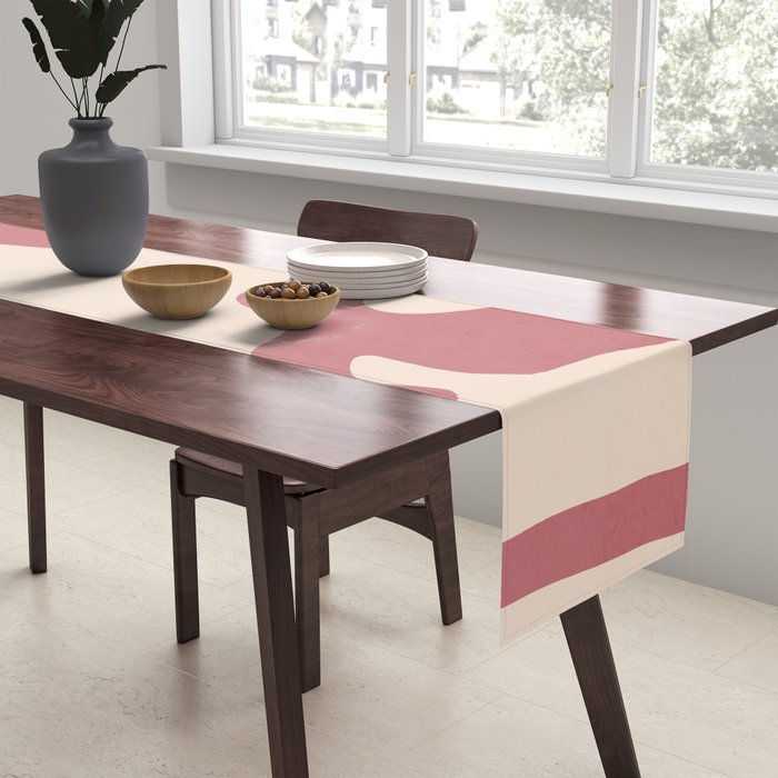 Modern Abstract Shapes 88 Table Runner Gallery Image 2