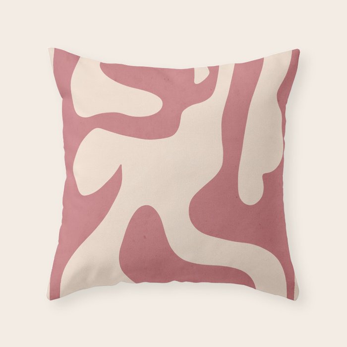 Modern Abstract Shapes 88 Throw Pillow Gallery Image 6