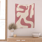 Modern Abstract Shapes 88 Wall Tapestry Gallery Image 2