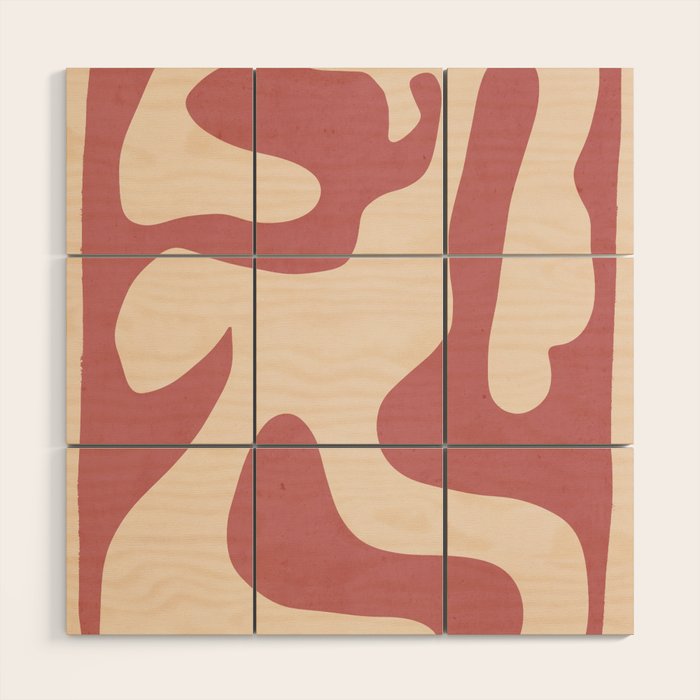 Modern Abstract Shapes 88 Wood Wall Art Gallery Image 1