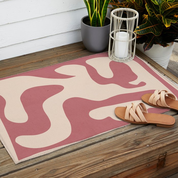 Modern Abstract Shapes 88 Outdoor Rug Gallery Image 2