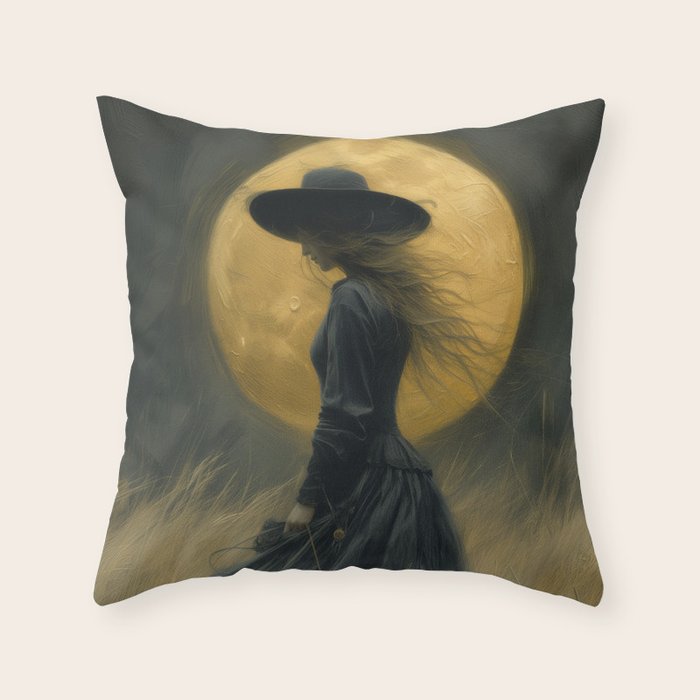 Moon Witch Throw Pillow Gallery Image 6
