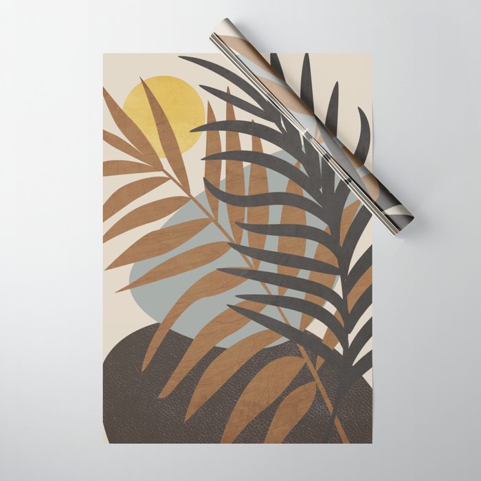 Abstract Tropical Art IV Wrapping Paper Gallery Image 1
