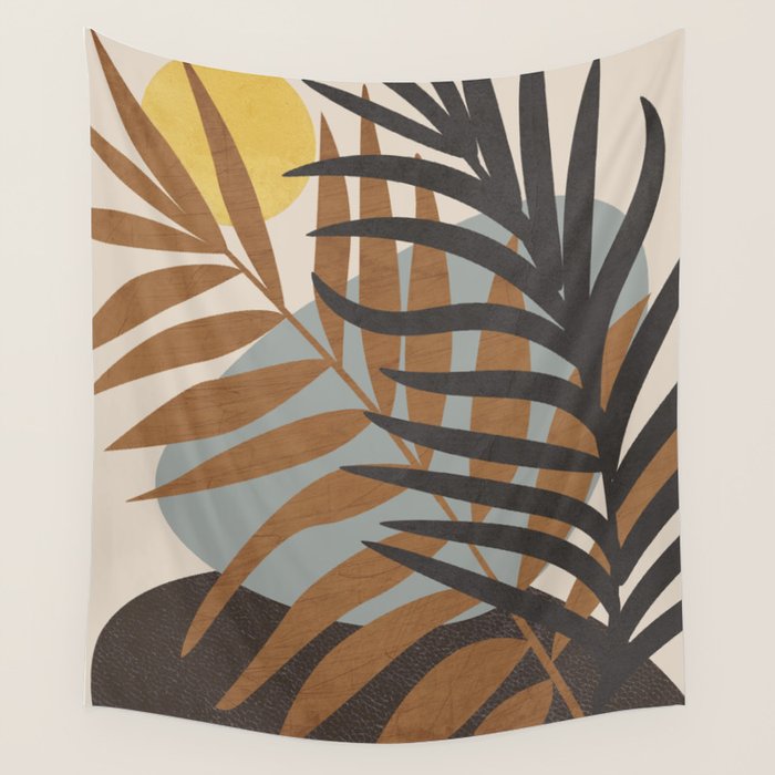Abstract Tropical Art IV Wall Tapestry Gallery Image 4