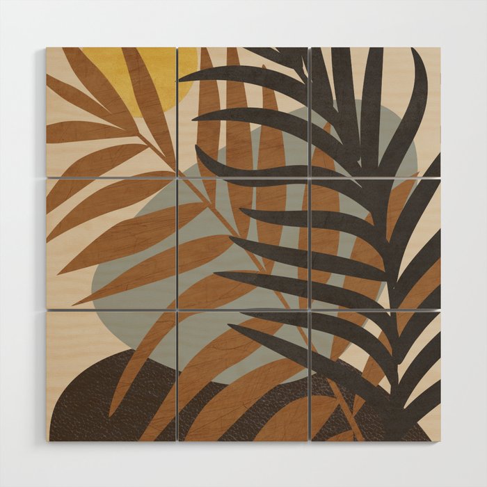 Abstract Tropical Art IV Wood Wall Art Gallery Image 1