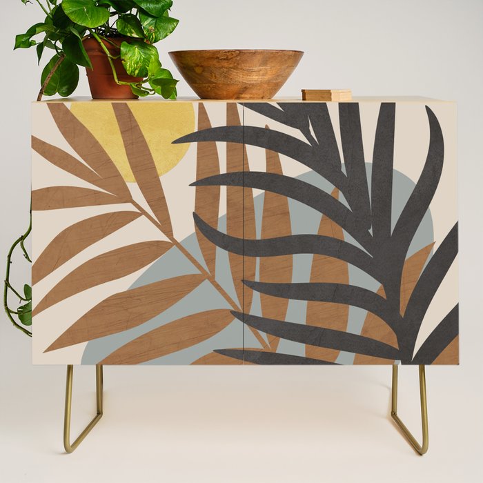 Abstract Tropical Art IV Credenza Gallery Image 1