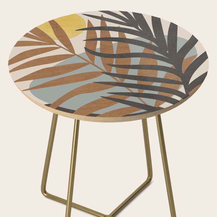 Abstract Tropical Art IV Side Table Gallery Image 2