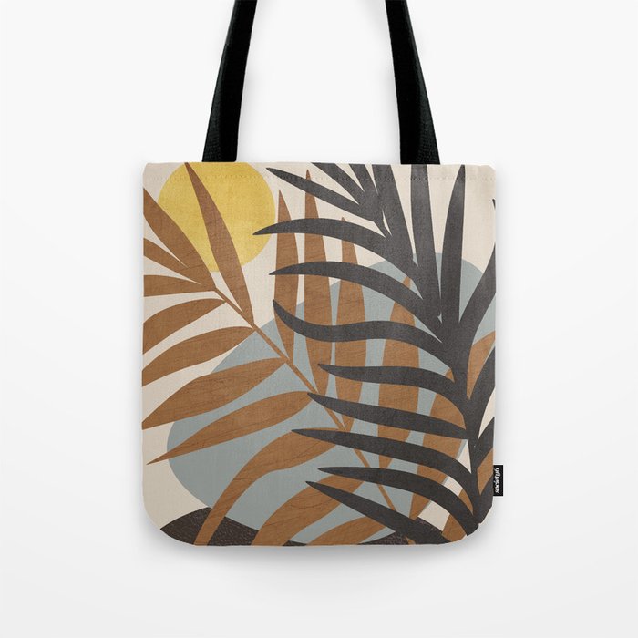 Abstract Tropical Art IV Tote Bag Gallery Image 1