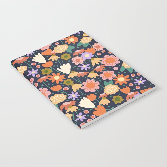 Floral pattern dark Notebook Gallery Image 2