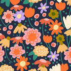 Floral pattern dark Coffee Mug Gallery Image 2