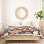 Floral pattern dark Duvet Cover Gallery Image 3