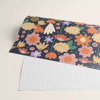 Floral pattern dark Wrapping Paper Gallery Image 2