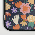 Floral pattern dark Laptop Sleeve Gallery Image 3