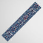 Lobster and crab coastal nostalgia navy Table Runner Gallery Image 3