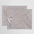SWIRL Steel and Oat Placemat Gallery Image 1