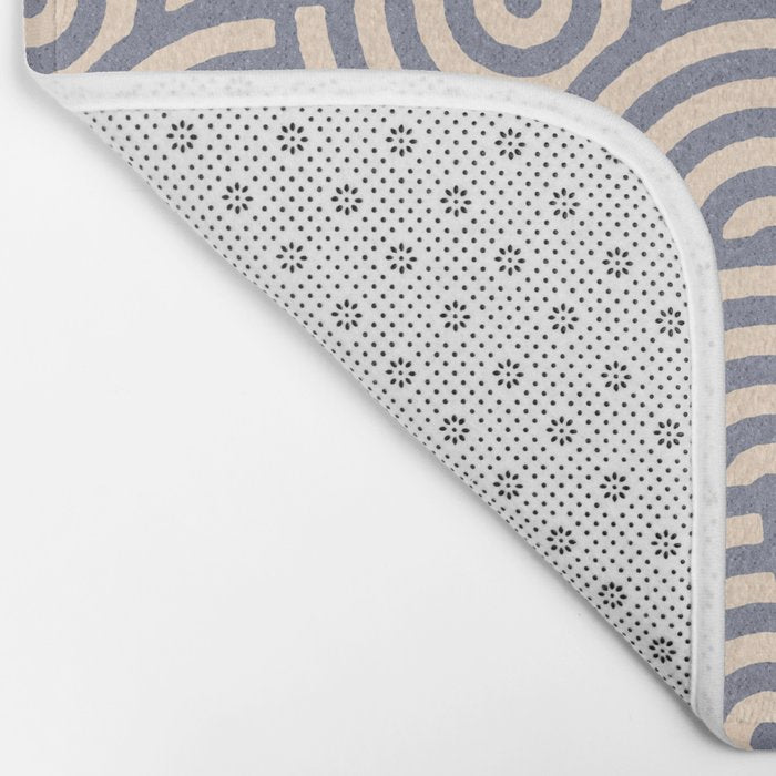 SWIRL Steel and Oat Bath Mat Gallery Image 2