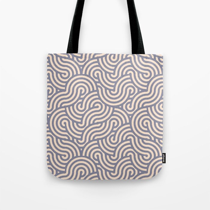 SWIRL Steel and Oat Tote Bag Gallery Image 1