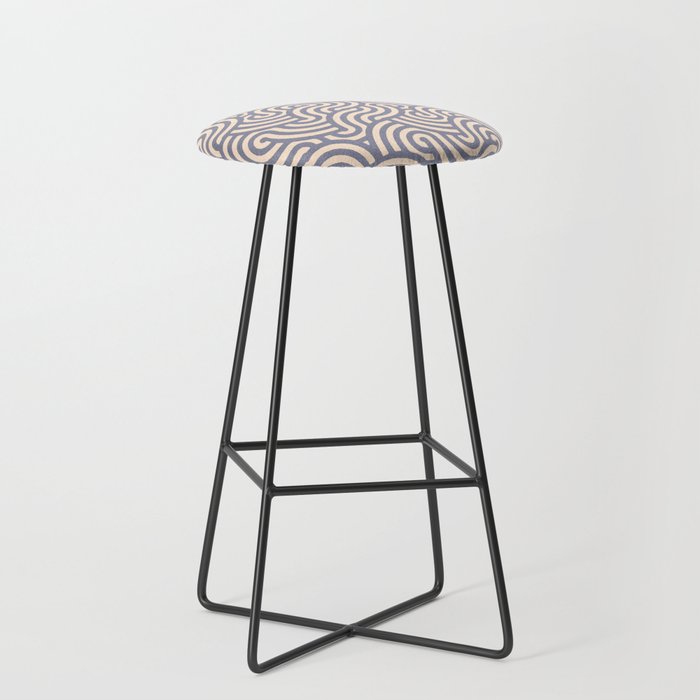 SWIRL Steel and Oat Stool Gallery Image 1