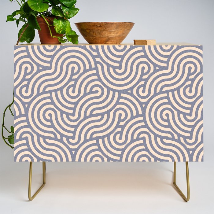 SWIRL Steel and Oat Credenza Gallery Image 1