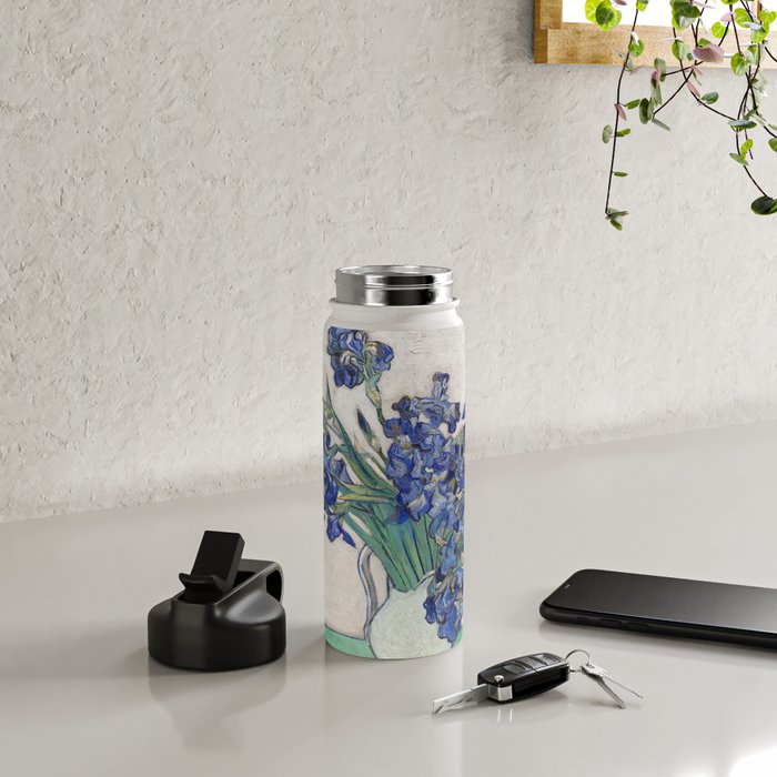 Van Gogh, Irises, 1888 Water Bottle Gallery Image 4