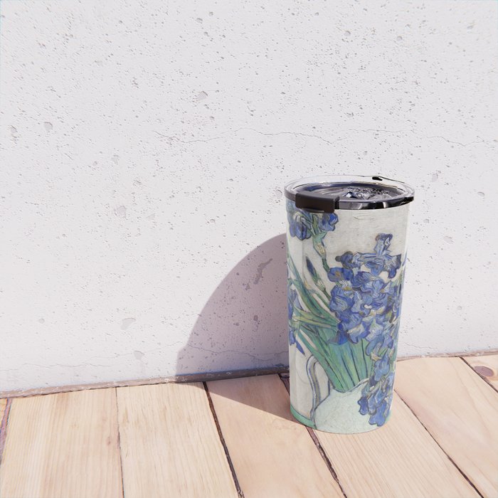 Van Gogh, Irises, 1888 Travel Mug Gallery Image 4
