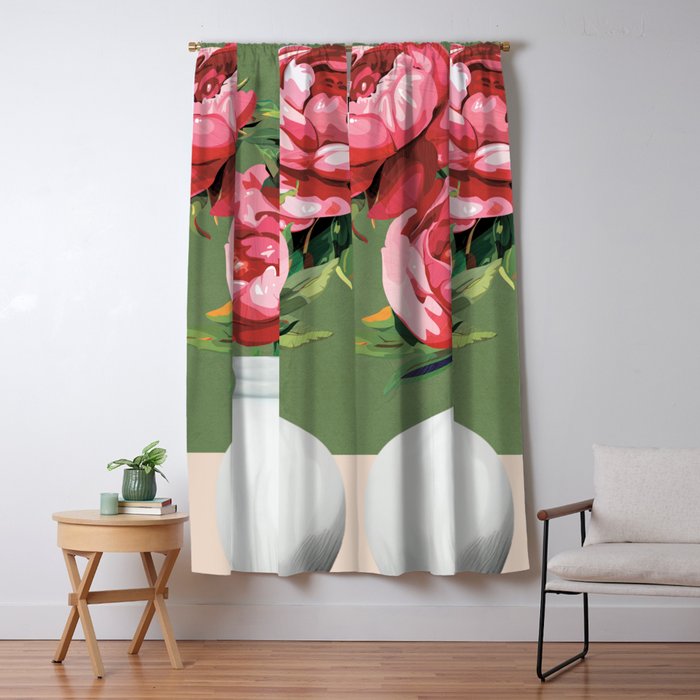 Vase of Flowers 1 Window Curtain Gallery Image 5