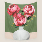 Vase of Flowers 1 Wall Tapestry Gallery Image 4