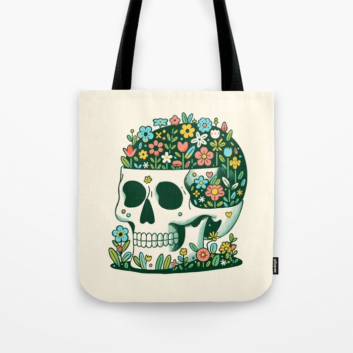 Skull Garden Tote Bag Gallery Image 1