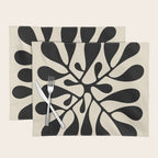 Matisse Inspired Abstract Cut Outs black Placemat Gallery Image 1
