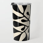 Matisse Inspired Abstract Cut Outs black Travel Mug Gallery Image 3