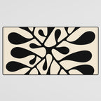 Matisse Inspired Abstract Cut Outs black Desk Mat Gallery Image 3