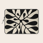 Matisse Inspired Abstract Cut Outs black Laptop Sleeve Gallery Image 1