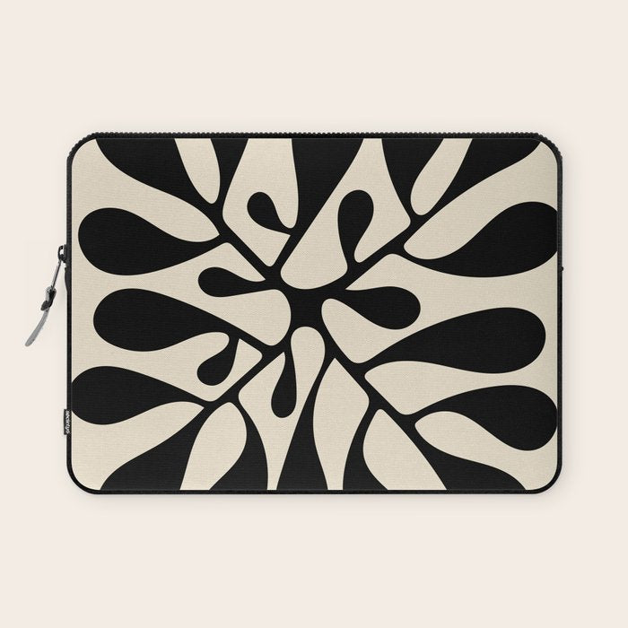 Matisse Inspired Abstract Cut Outs black Laptop Sleeve Gallery Image 1
