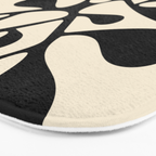 Matisse Inspired Abstract Cut Outs black Bath Mat Gallery Image 3