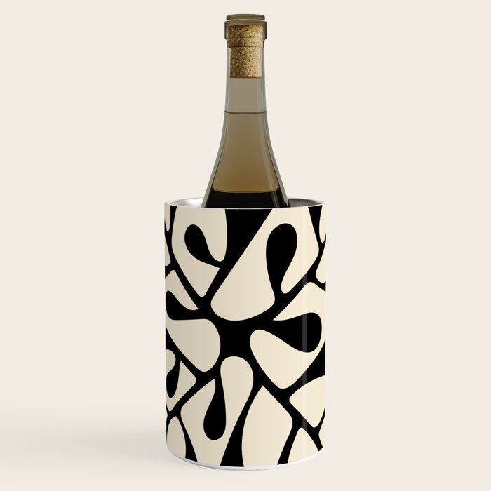 Matisse Inspired Abstract Cut Outs black Wine Chiller Gallery Image 1