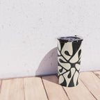 Matisse Inspired Abstract Cut Outs black Travel Mug Gallery Image 4