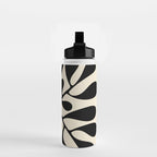 Matisse Inspired Abstract Cut Outs black Water Bottle Gallery Image 2