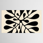 Matisse Inspired Abstract Cut Outs black Tablecloth Gallery Image 2