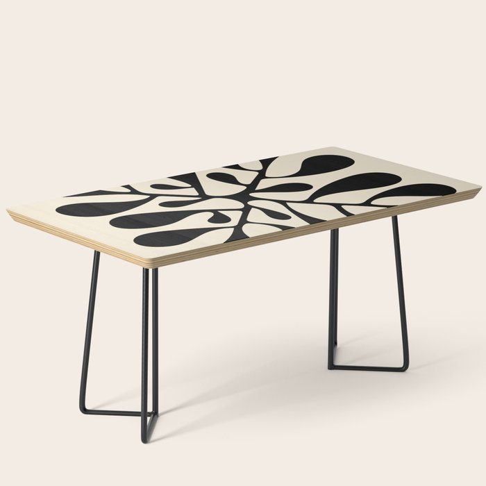 Matisse Inspired Abstract Cut Outs black Coffee Table Gallery Image 1
