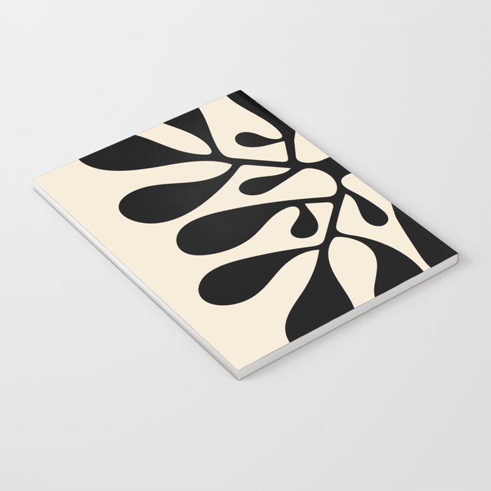 Matisse Inspired Abstract Cut Outs black Notebook Gallery Image 3