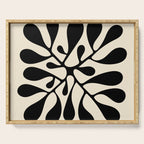 Matisse Inspired Abstract Cut Outs black Serving Tray Gallery Image 1