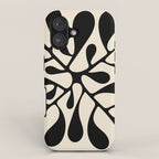 Matisse Inspired Abstract Cut Outs black iPhone Case Gallery Image 1