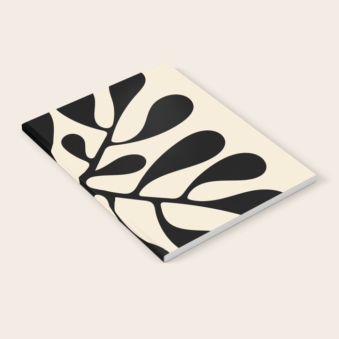 Matisse Inspired Abstract Cut Outs black Notebook Gallery Image 2