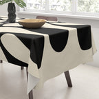 Matisse Inspired Abstract Cut Outs black Tablecloth Gallery Image 3