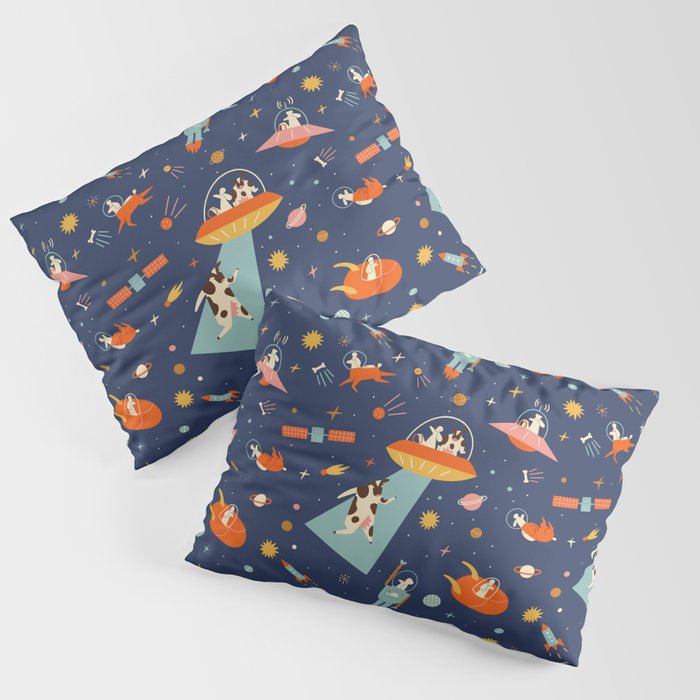 Cosmic dogs Pillow Sham Gallery Image 1