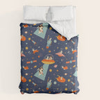 Cosmic dogs Duvet Cover Gallery Image 6