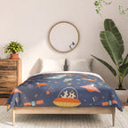 Cosmic dogs Comforter Gallery Image 3
