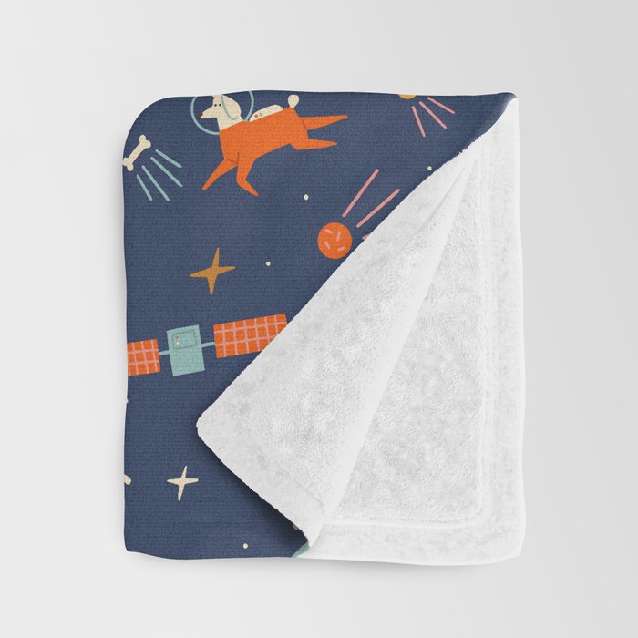 Cosmic dogs Throw Blanket Gallery Image 3