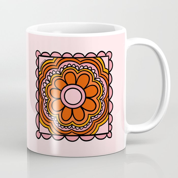 Flower Granny Square Coffee Mug Gallery Image 1