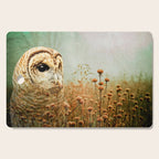 Barred Owl in Foggy Forest Cutting Board Gallery Image 1